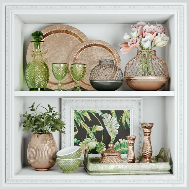 Decorative – Set – 3D Models – Spring decorative set