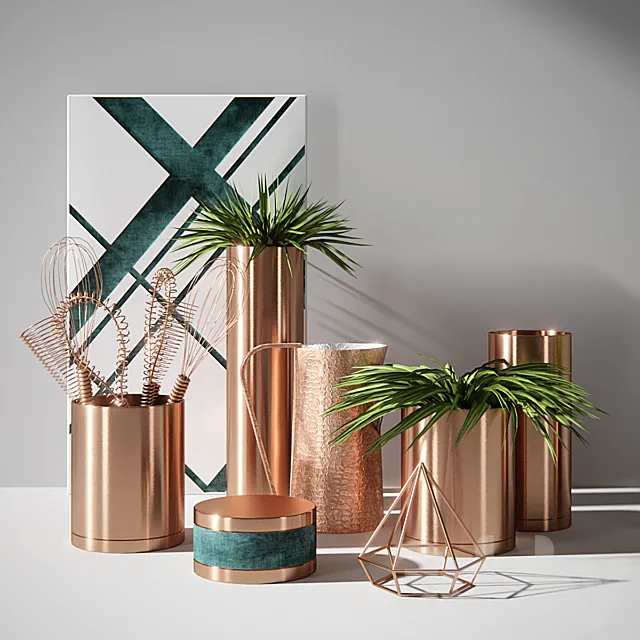 Decorative – Set – 3D Models – Vase copper 3d Model