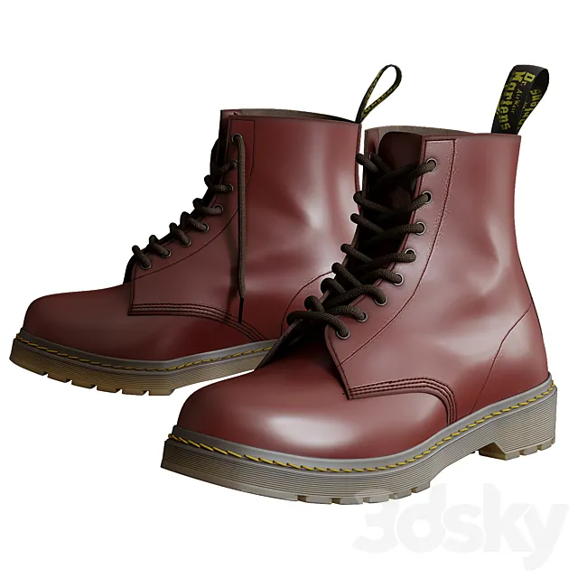 D.R. MARTENS 1460 SMOOTH 3DS Max - thumbnail 3