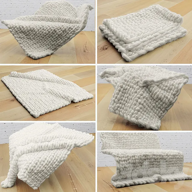 Clothes – Footware – 3D Models – Blankets-rugs; wraps (max; fbx)