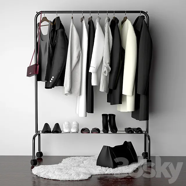 Clothes – Footware – 3D Models – Set of clothes (max 2013 Vray)