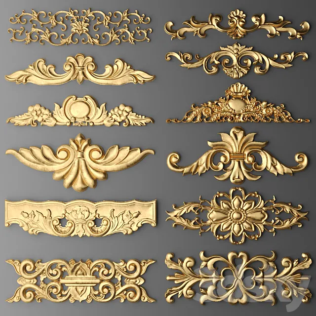 Decorative – Set – 3D Models – 0628
