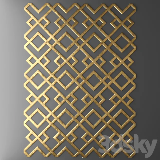 Decorative – Set – 3D Models – Decor for wall Panel 3D