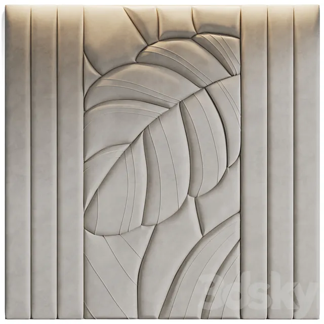 Decorative – Set – 3D Models – Leaves soft wall panels