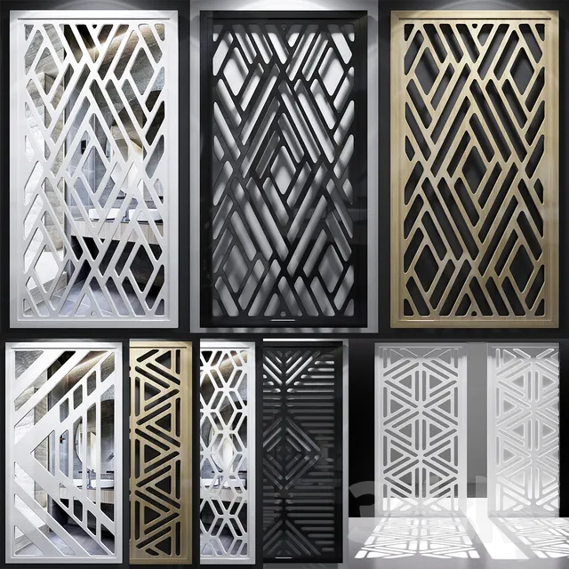 Decorative – Set – 3D Models – Set of decorative panels.12