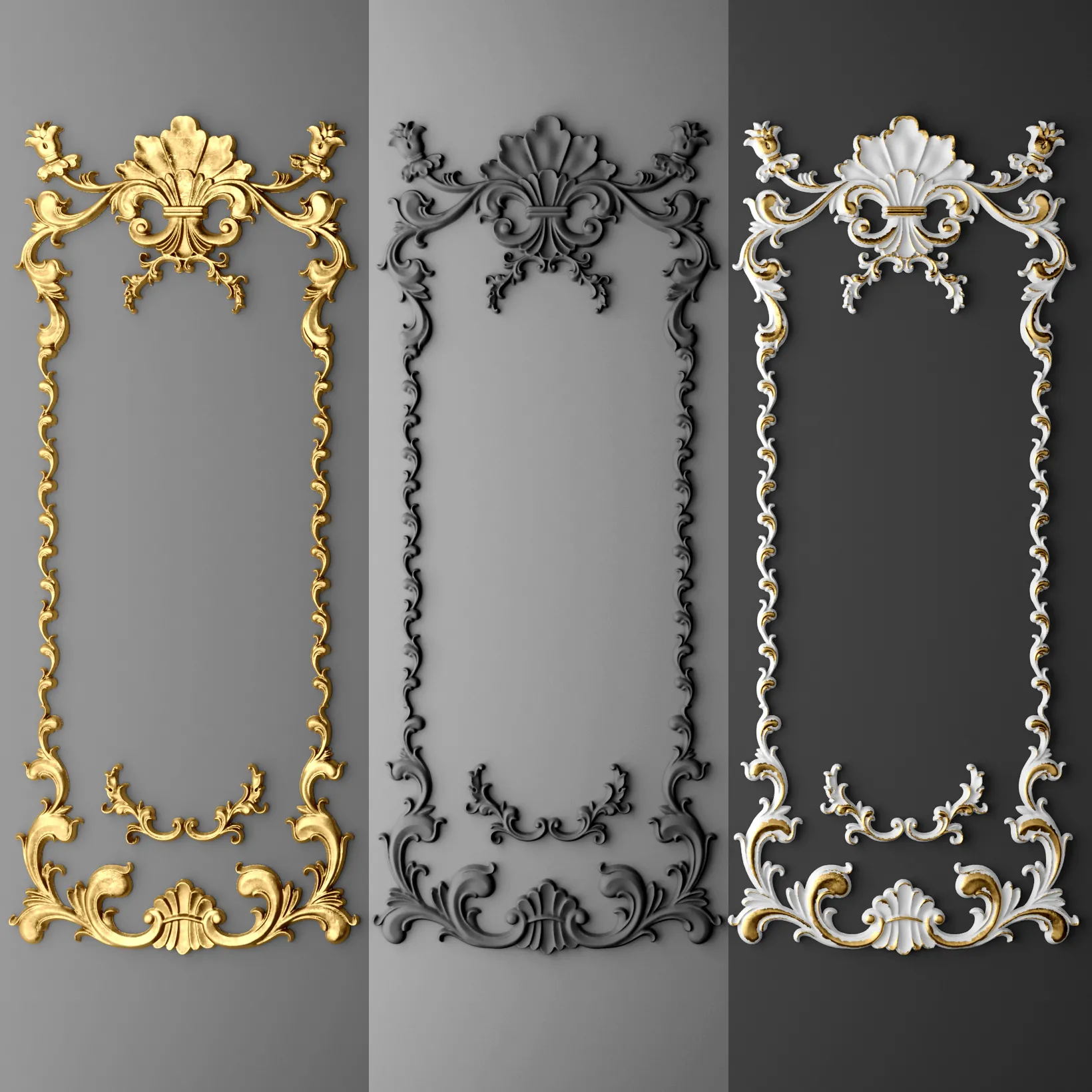 Decorative – Set – 3D Models – Stucco Frame 10