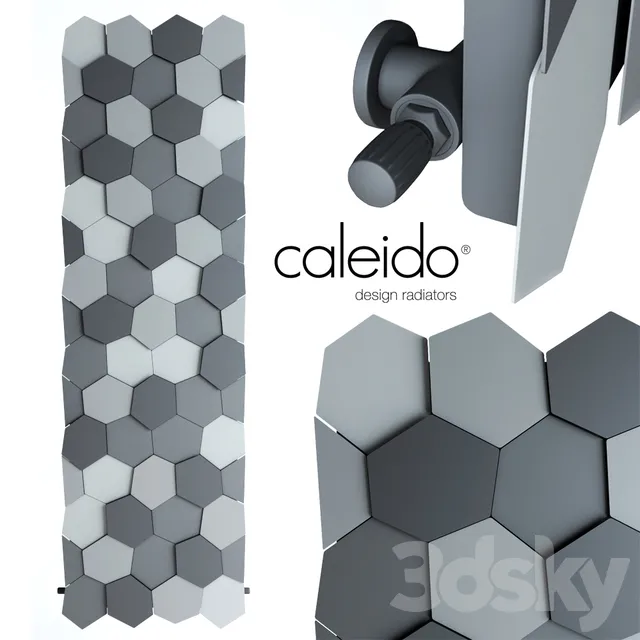 Decorative – Set – 3D Models – Wall Radiator Caleido HONEY