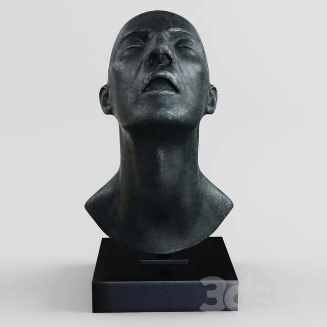 Lotta Blokker head sculpture 3DS Max - thumbnail 3