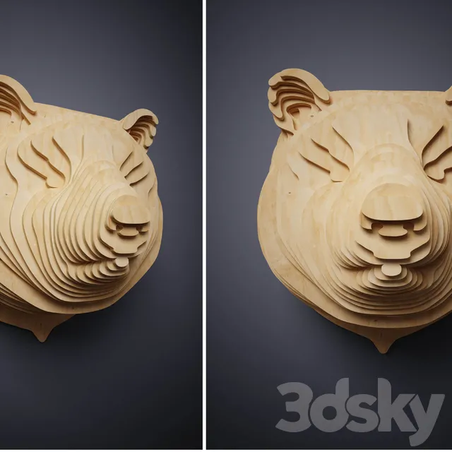 Sculpture – 3D Models – acc.head.bear