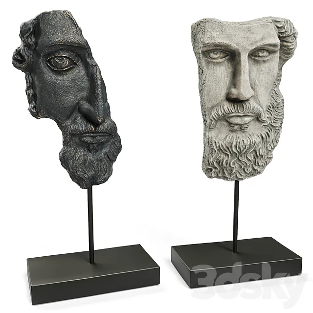 Sculpture – 3D Models – ANCIENT GREEK SCULPTURE POSEIDON and ZEUS