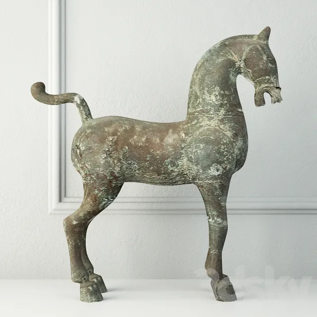 Sculpture – 3D Models – Bronze Horse