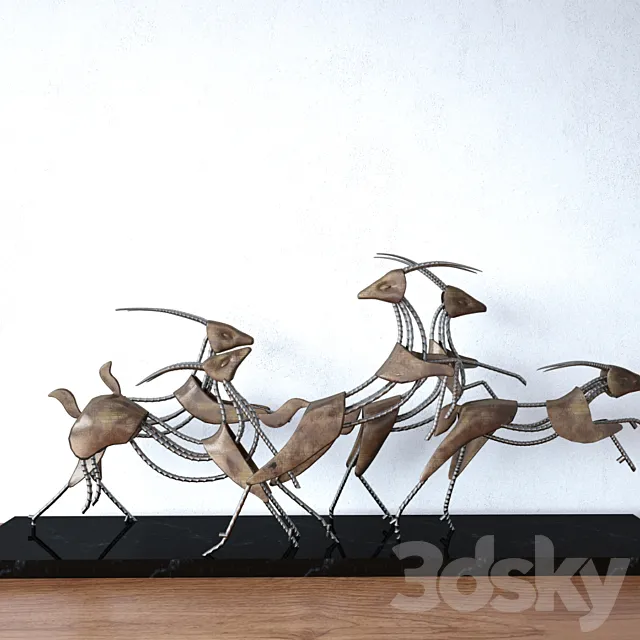 Sculpture – 3D Models – Deer Art Sculpture