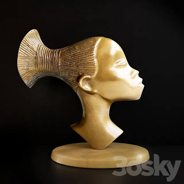 Sculpture – 3D Models – Lestrictmaximum African woman sculpture