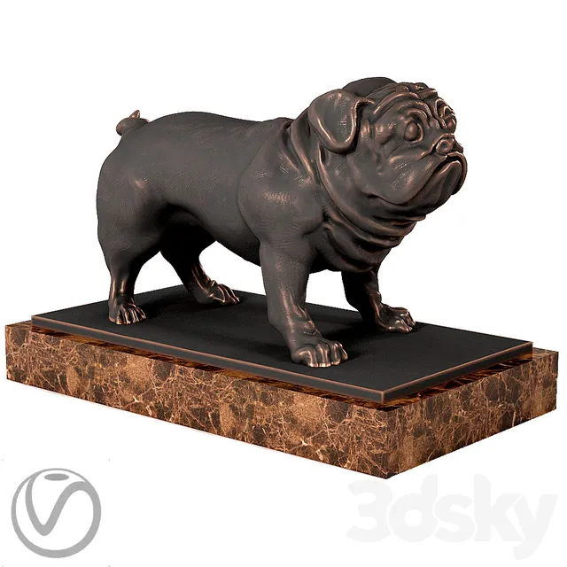 Sculpture – 3D Models – Pug Sculpture