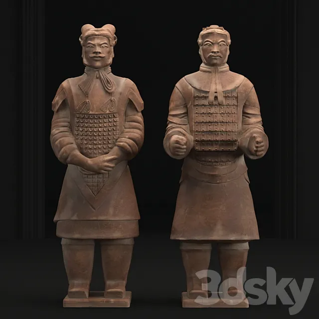 Sculpture – 3D Models – Sculpture of soldiers of the terracotta army