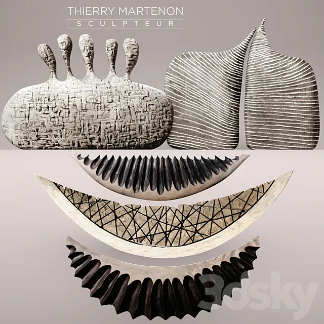 Sculpture – 3D Models – Set Sculpture Thierry Martenon