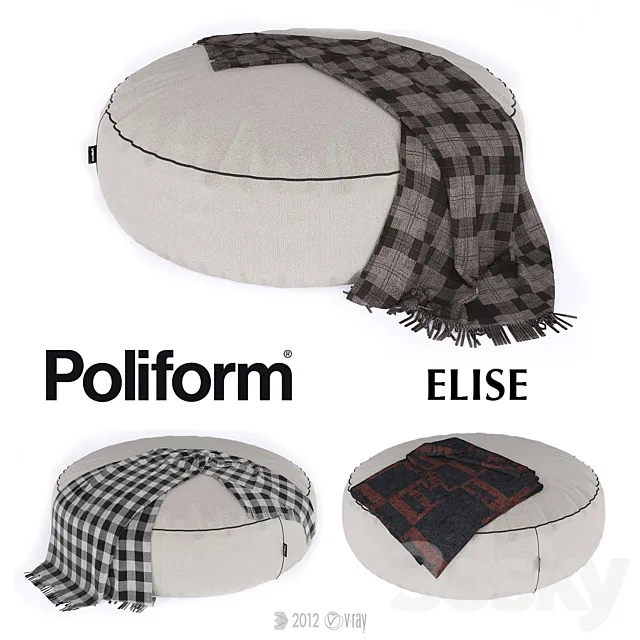 Pillows – 3D Models Download – Poof Poliform Elise 3d model
