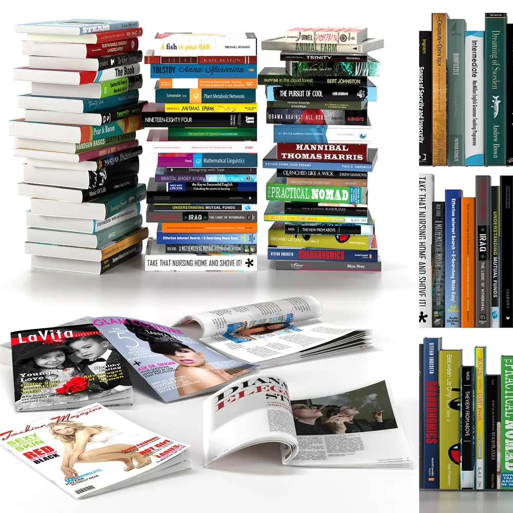 Books – 3D Models Download – 0016
