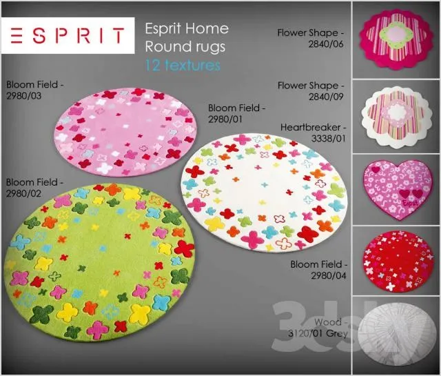 Esprit rugs collection 3DS Max - thumbnail 3