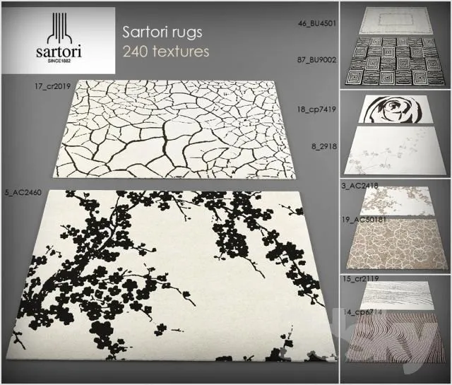 carpet rugs collection 3DS Max - thumbnail 3