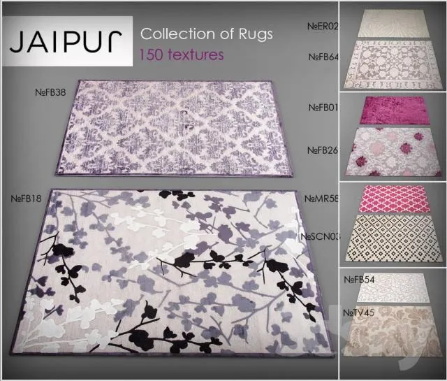 Collection Carpet Jaipur № 2 3DS Max - thumbnail 3