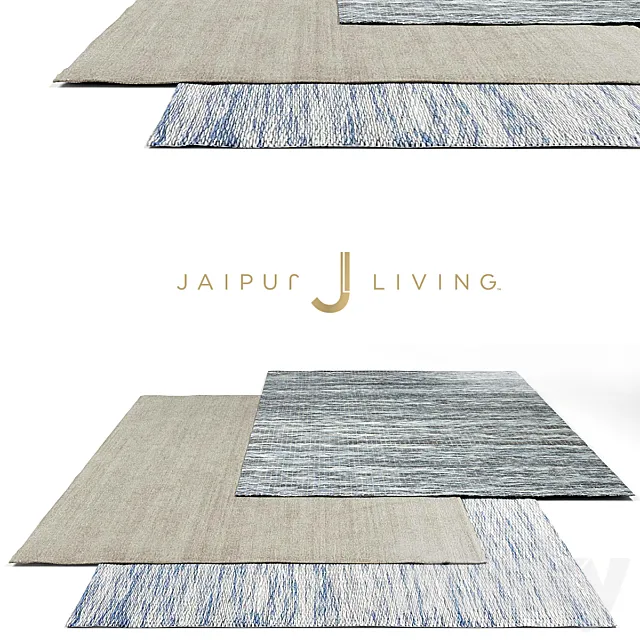 Jaipur Living Solid Rug Set 1 3DS Max - thumbnail 3