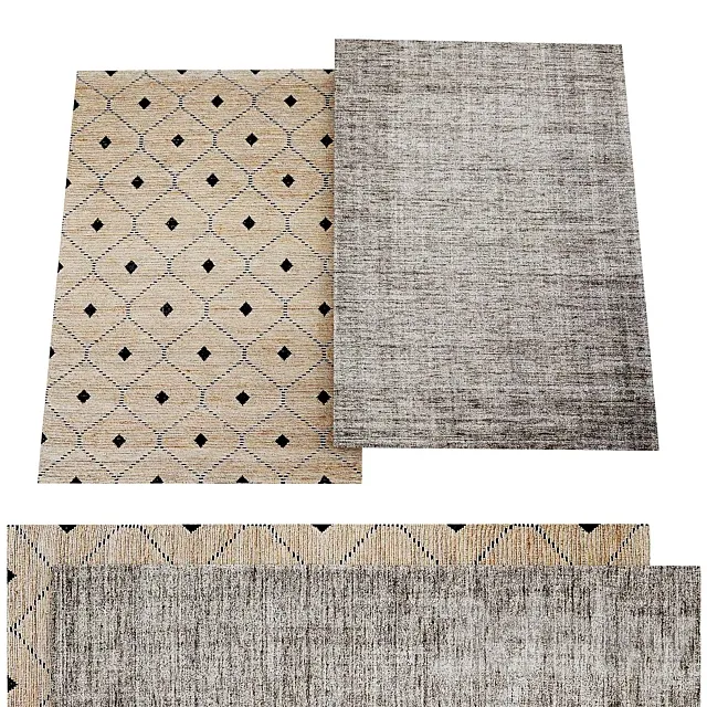 Carpets – 3D Models – Denali Rug Sandstorm and Granito Rug