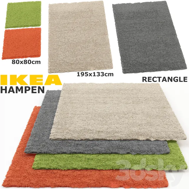 Carpets – 3D Models – IKEA Hampen carpet