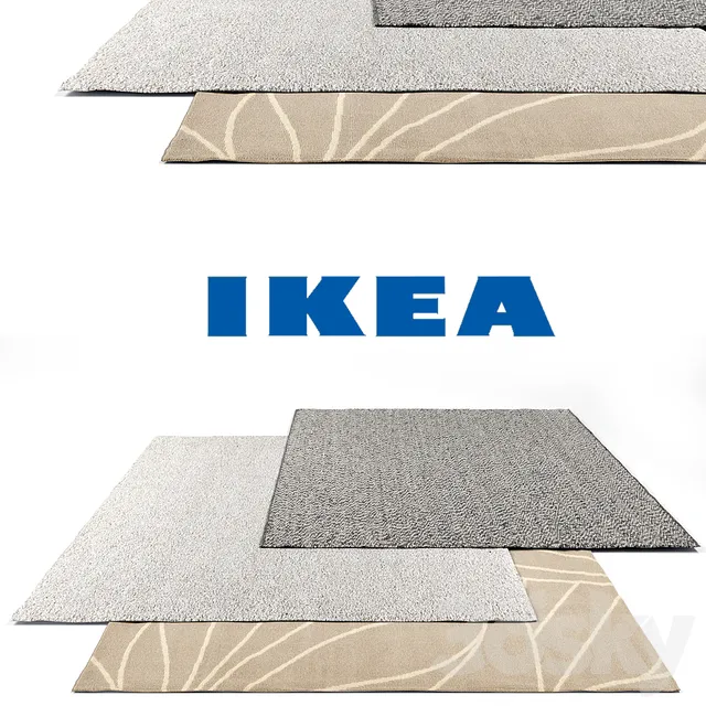 Carpets – 3D Models – Ikea rug set