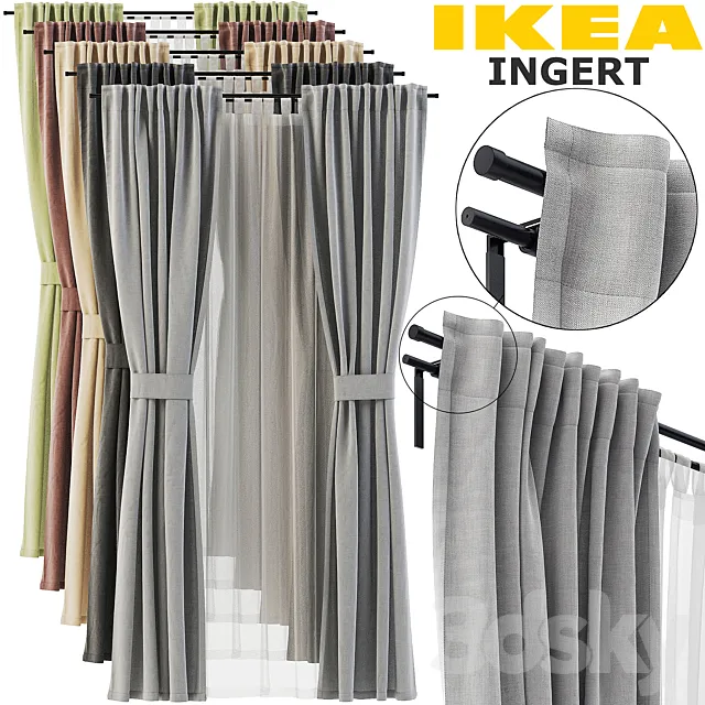 Curtain – 3D Models – IKEA.Ingert.Matilda.Rekka.PRO