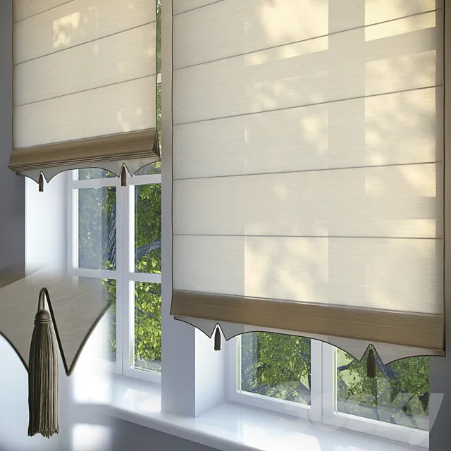 Curtain – 3D Models – Roman blinds # 2
