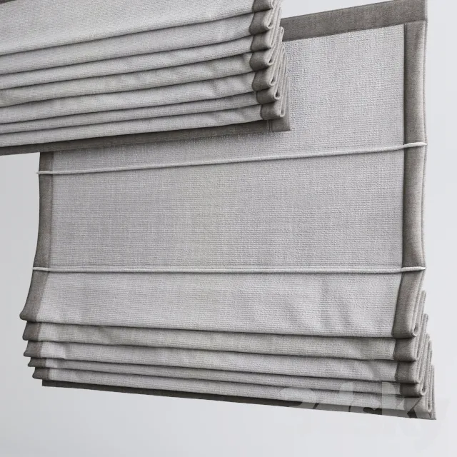 Curtain – 3D Models – Roman blinds 2