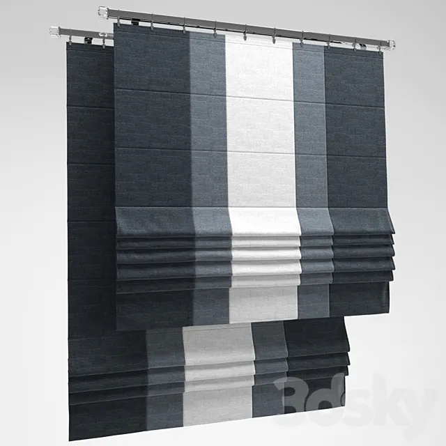 Curtain – 3D Models – Roman Shade 26