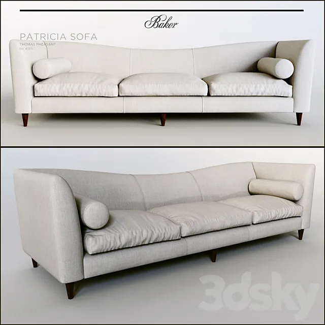 PATRICIA SOFA by Baker Furniture 3DS Max - thumbnail 3