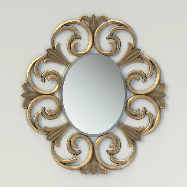 Mirror Christopher Guy Foliage oval (50-2854) 3DS Max - thumbnail 3