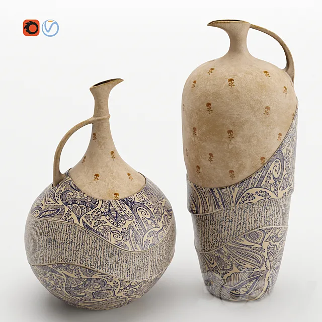 Vase 3D Models Download – Ewers set 01