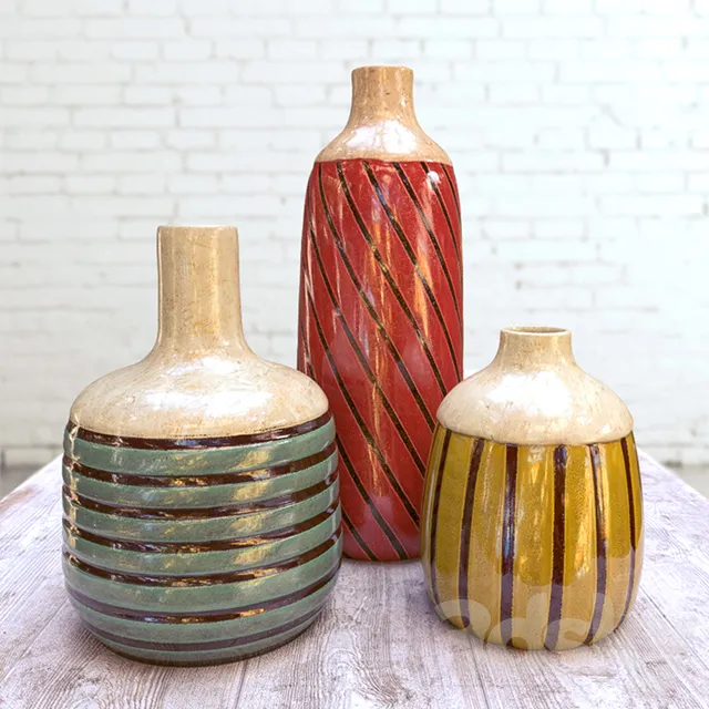 Vase 3D Models Download – Rio Franco Ceramic Vases Set of 3