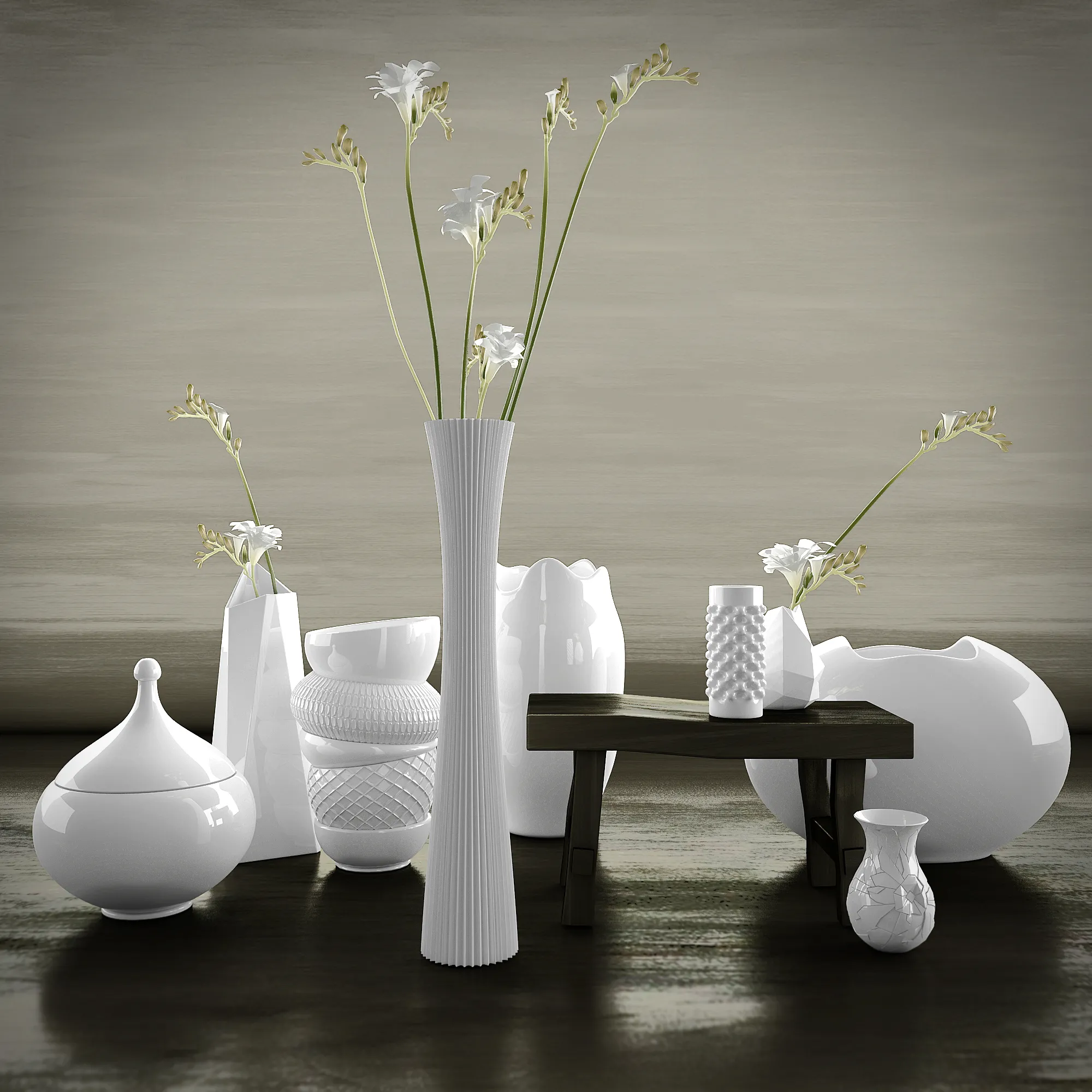 Vase 3D Models Download – Vase with flowers