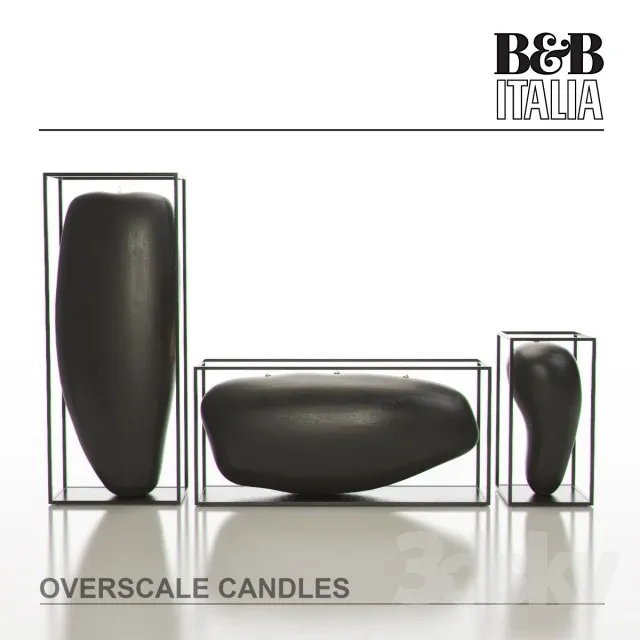 B&B ITALIA OVERSCALE Candles 3DS Max - thumbnail 3
