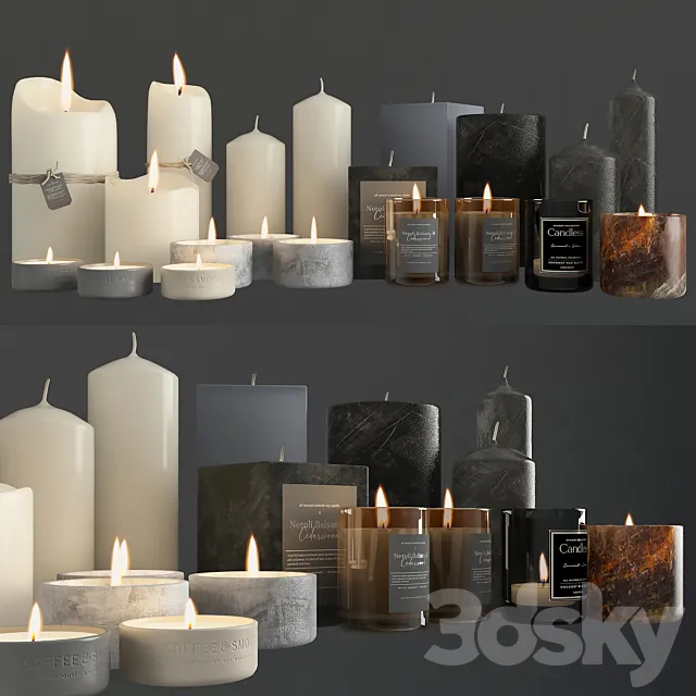 Other Decorative Objects – 3D Models – Candles