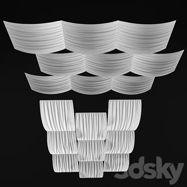 Other Decorative Objects – 3D Models – Ceiling draping