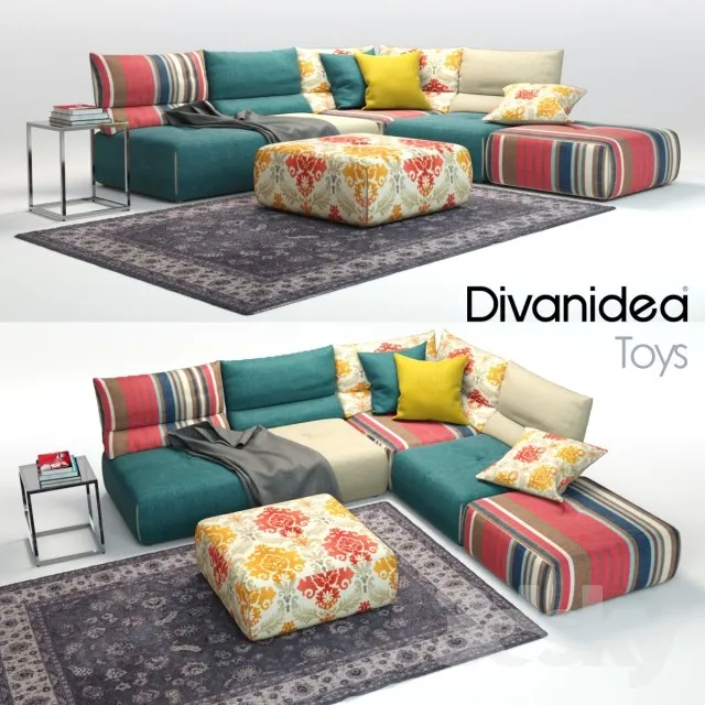 Sofa Divanidea Toys 3DS Max - thumbnail 3