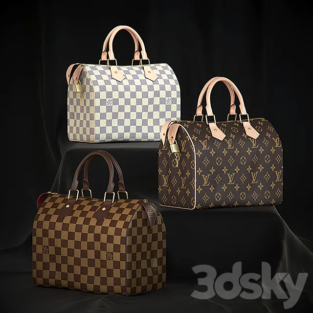 Other Decorative Objects – 3D Models – Louis Vuitton Speedy 25 bag