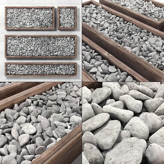 Other Decorative Objects – 3D Models – Pebble frame Pebble in forms