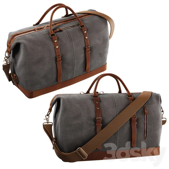 Other Decorative Objects – 3D Models – S-ZONE Trim Travel Tote Duffel Shoulder Handbag Weekend Bag