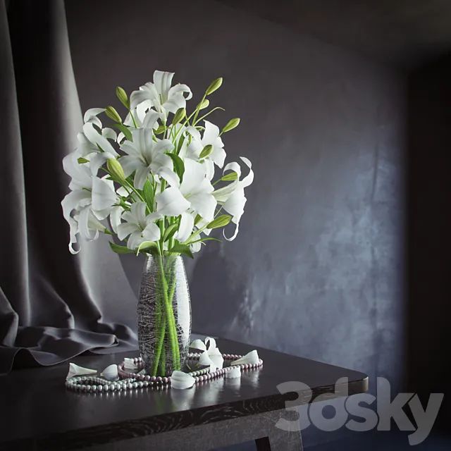 Bouquet of Lilies 3DS Max - thumbnail 3