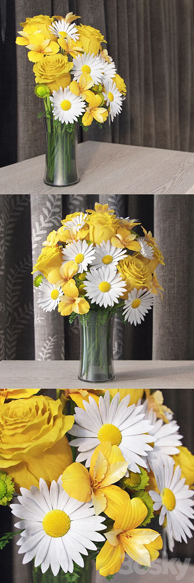 Flowers in a vase 3DS Max - thumbnail 3