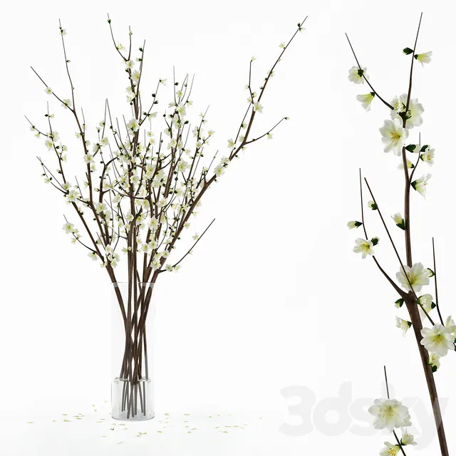 Branches in a vase 3DS Max - thumbnail 3