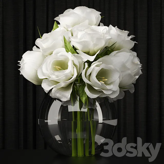 Lisianthus centerpiece 3DS Max - thumbnail 3