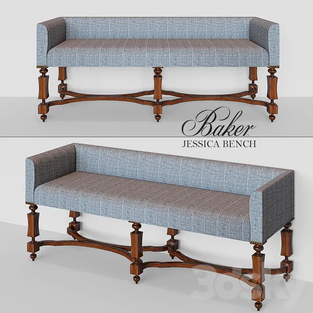 Baker JESSICA BENCH 3DS Max - thumbnail 3